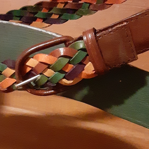 Leather belt woven - Picture 2 of 3